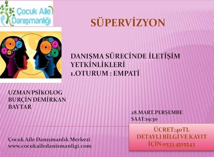 Süpervizyon Eğitimi 1. Oturum Empati